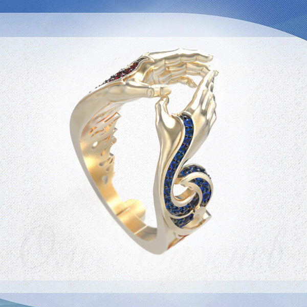Fire and Water ring